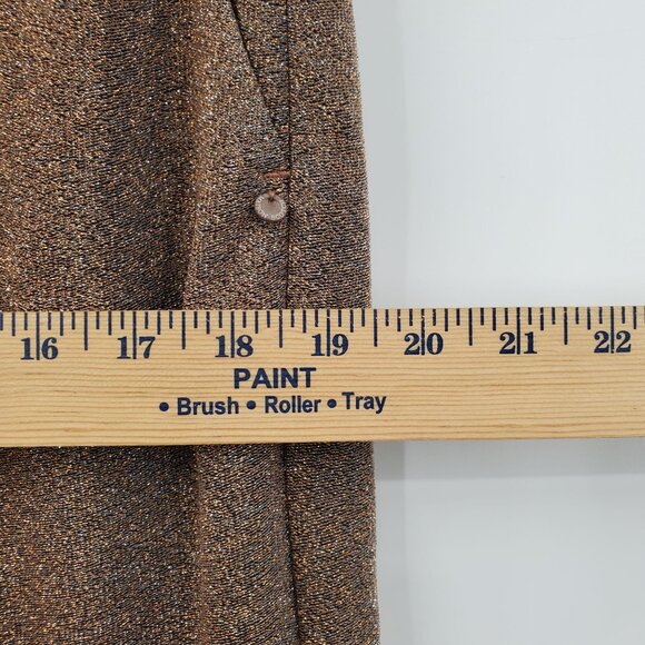 SCOTCH & SODA Wide Leg Stretch Lurex Pants Women Size Small High Waisted - Picture 15 of 16